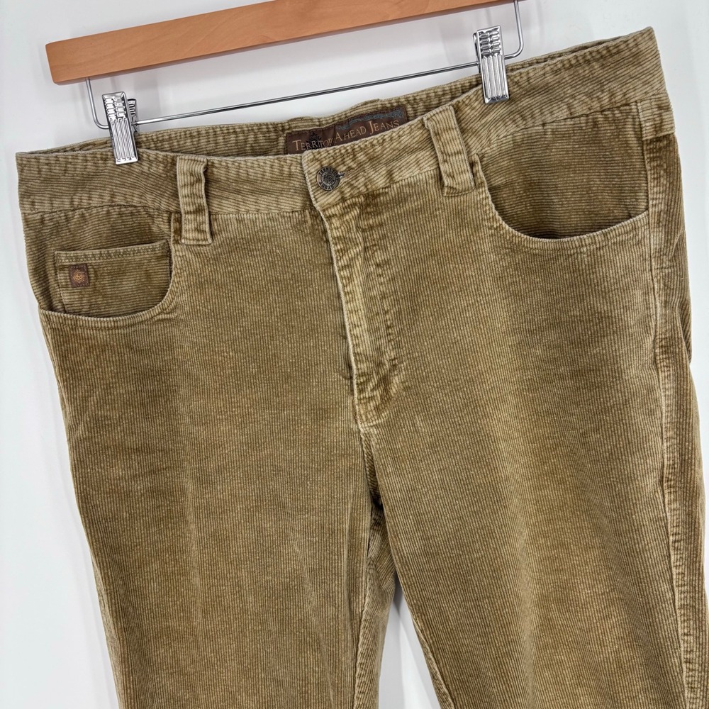 Territory Ahead Corduroy 5 Pocket Pants Men 34x30 Tan Brown Preppy Outdoor